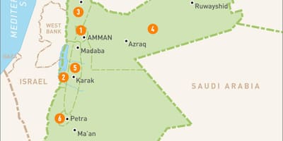 アンマンヨルダンの地図