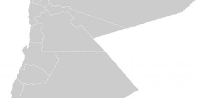 白地図のヨルダン