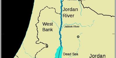 ヨルダン川中東地図